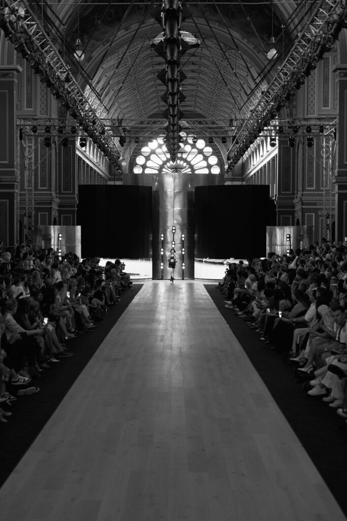 P.E Nation PayPal Melbourne fashion festival 2024 runway event shot on Canon R5C with a RF 24-70mm lens. Royal Exhibition Building Melbourne Fashion Photographer Aidan McCorry