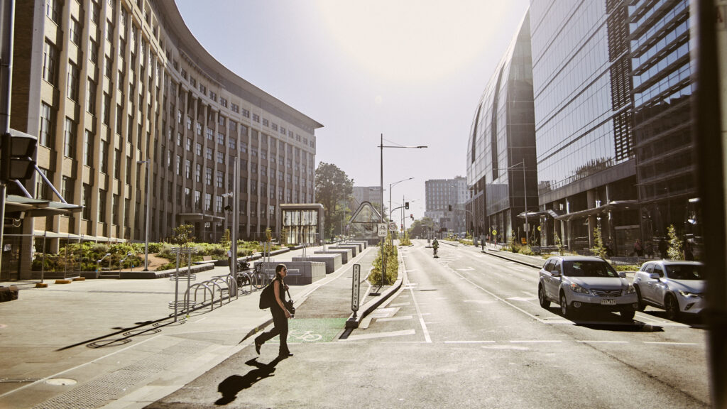 Corner of Grattan Street and Royal Parade Melbourne Medical Building street photography 