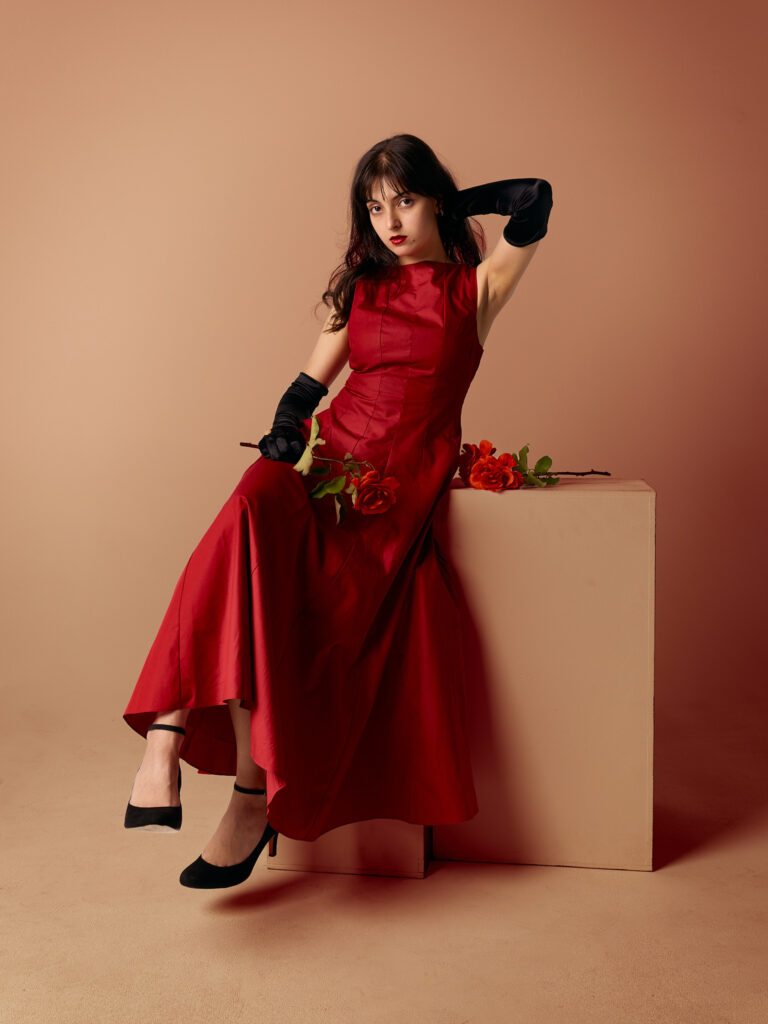 Red Rose Studio shoot with Zoré Kiysni at Studio f4.0 Reservoir Shot on Canon R5C with RF 35mm f1.8 by Aidan McCorry | Chromatic Times | Fashion Photographer Melbourne 
