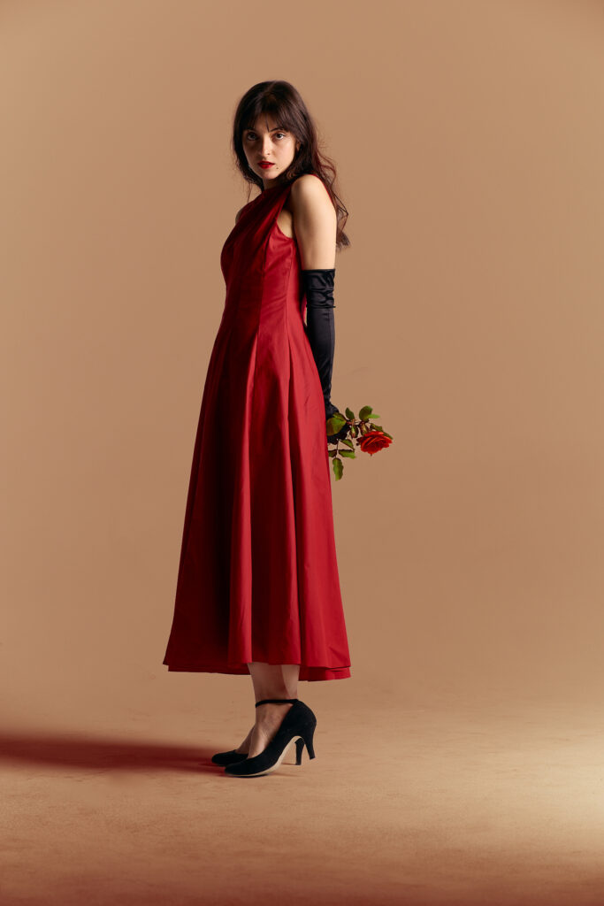 Red Rose Studio shoot with Zoré Kiysni at Studio f4.0 Reservoir Shot on Canon R5C with EF 100mm f2 by Aidan McCorry | Chromatic Times | Fashion Photographer Melbourne