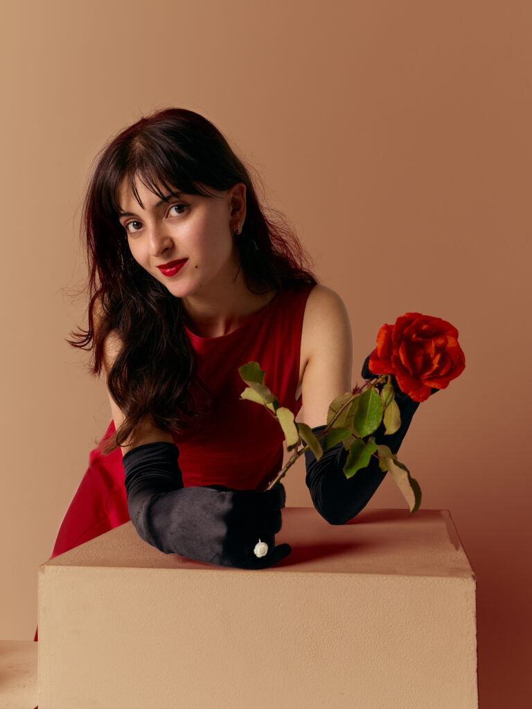 Red Rose Studio shoot with Zoré Kiysni at Studio f4.0 Reservoir Shot on Canon R5C with RF 35mm f1.8 by Aidan McCorry | Chromatic Times | Fashion Photographer Melbourne