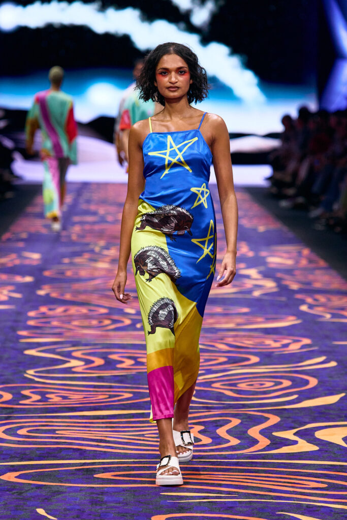 2025 Back In Blak Melbourne fashion Festival runway taken by Melbourne fashion photographer Aidan McCorry chromatic times