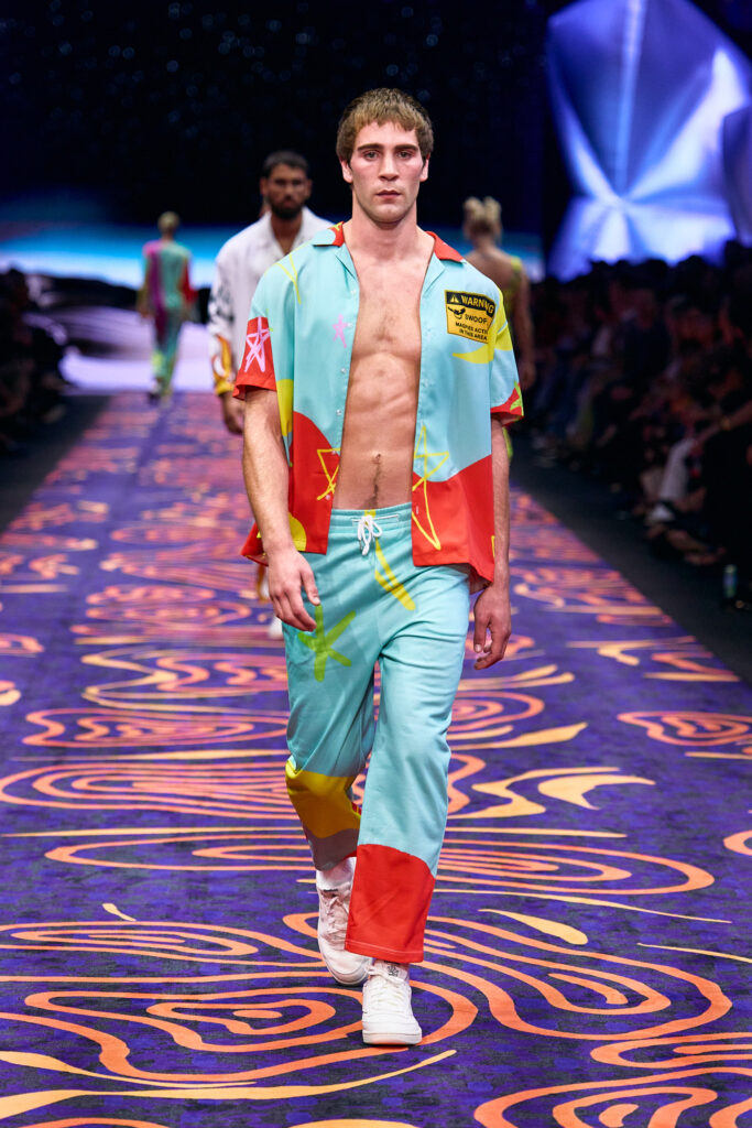 2025 Back In Blak Melbourne fashion Festival runway taken by Melbourne fashion photographer Aidan McCorry chromatic times