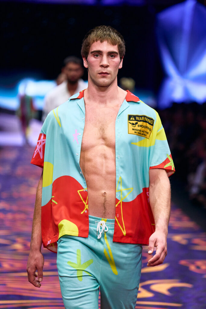 2025 Back In Blak Melbourne fashion Festival runway taken by Melbourne fashion photographer Aidan McCorry chromatic times