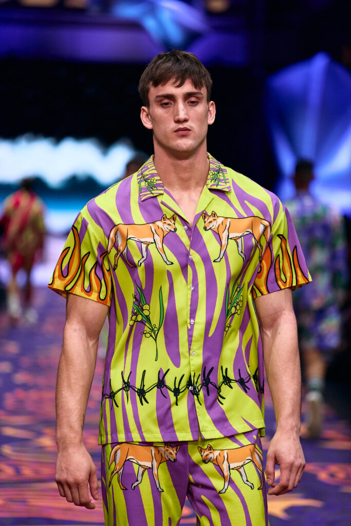 2025 Back In Blak Melbourne fashion Festival runway taken by Melbourne fashion photographer Aidan McCorry chromatic times