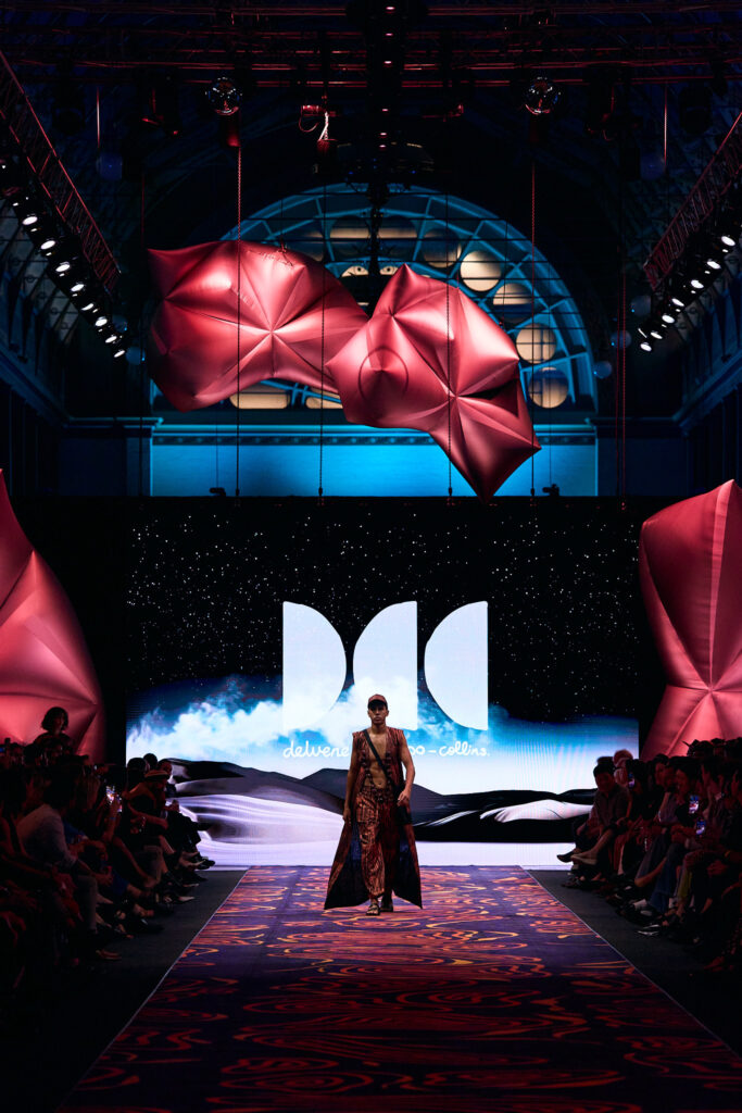 2025 Back In Blak Melbourne fashion Festival runway taken by Melbourne fashion photographer Aidan McCorry chromatic times