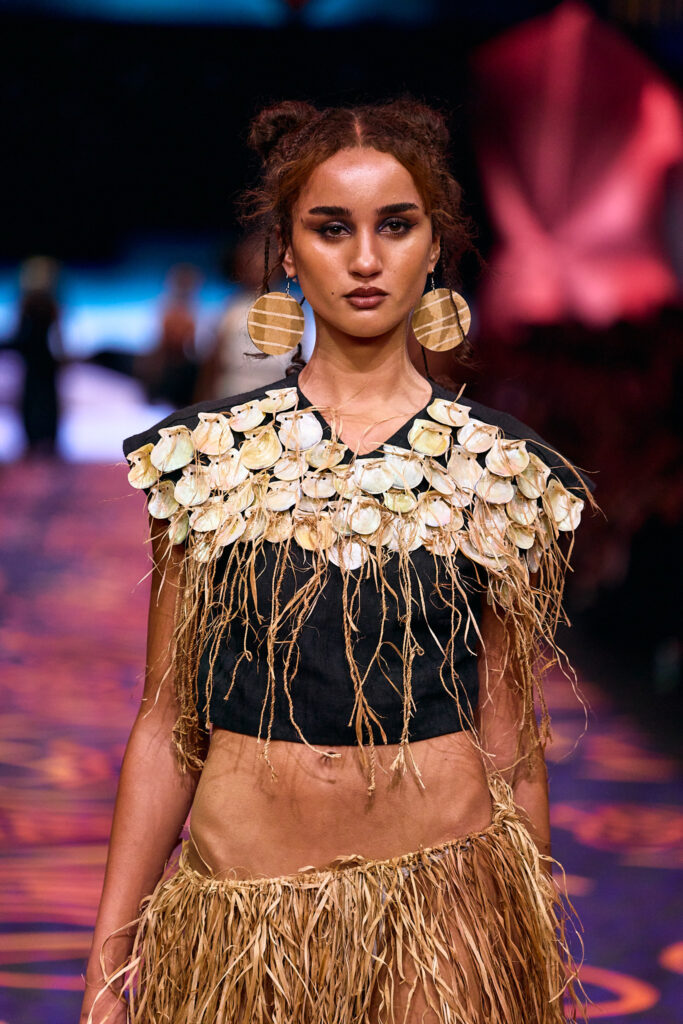 2025 Back In Blak Melbourne fashion Festival runway taken by Melbourne fashion photographer Aidan McCorry chromatic times