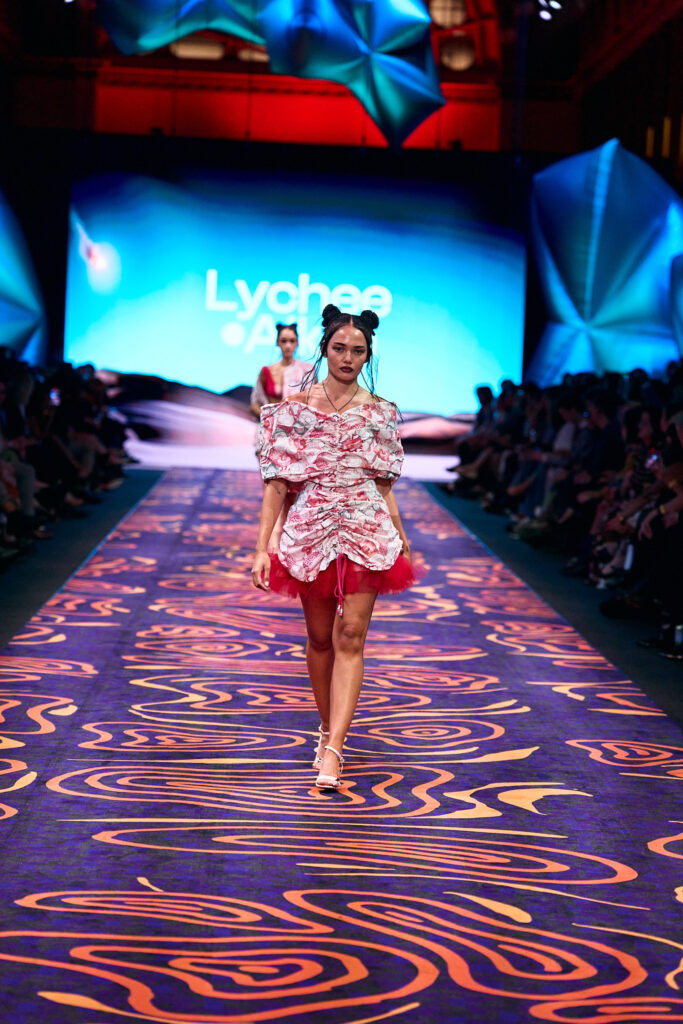 2025 Back In Blak Melbourne fashion Festival runway taken by Melbourne fashion photographer Aidan McCorry chromatic times