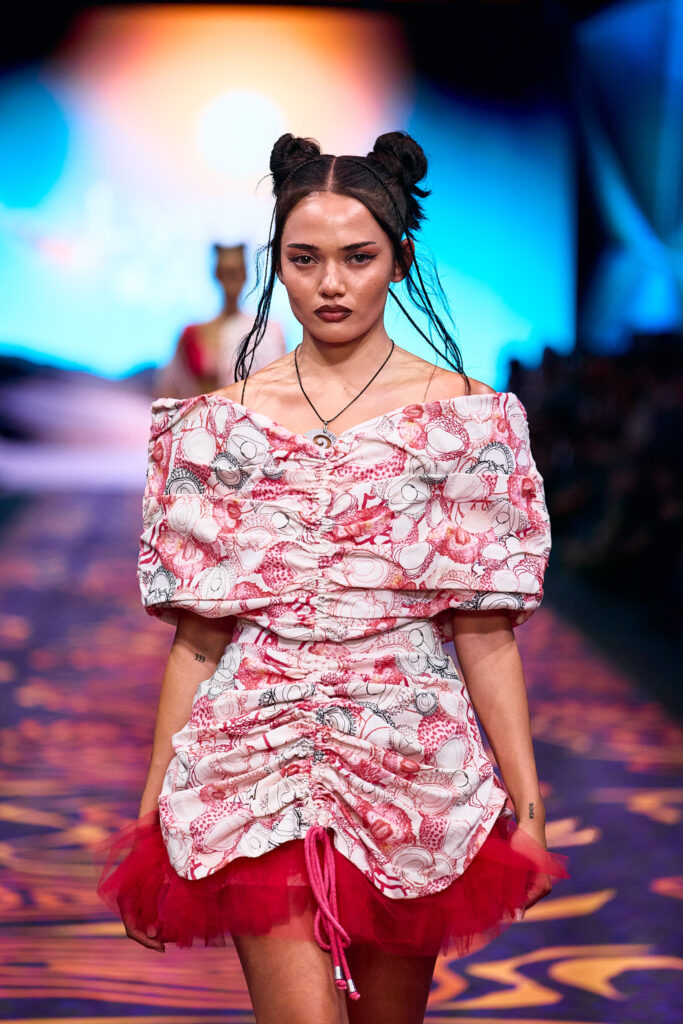 2025 Back In Blak Melbourne fashion Festival runway taken by Melbourne fashion photographer Aidan McCorry chromatic times