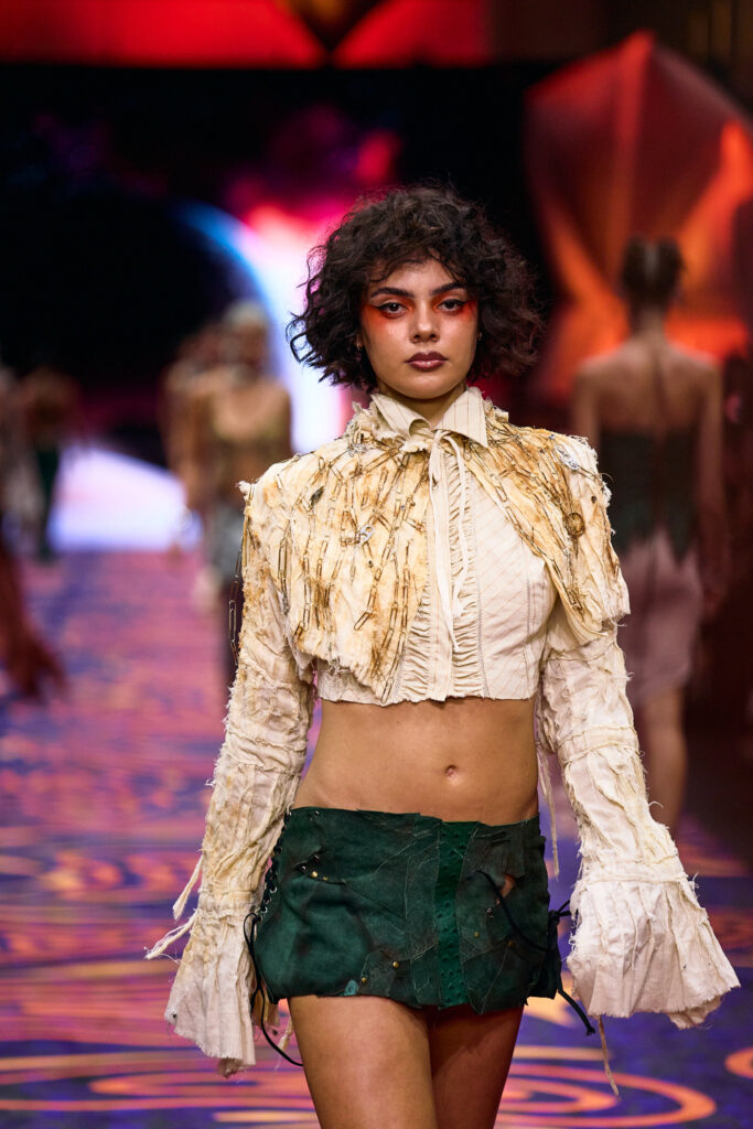 2025 Back In Blak Melbourne fashion Festival runway taken by Melbourne fashion photographer Aidan McCorry chromatic times
