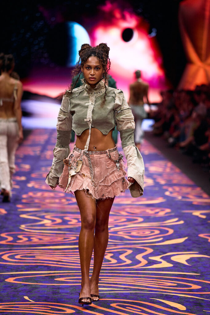 2025 Back In Blak Melbourne fashion Festival runway taken by Melbourne fashion photographer Aidan McCorry chromatic times