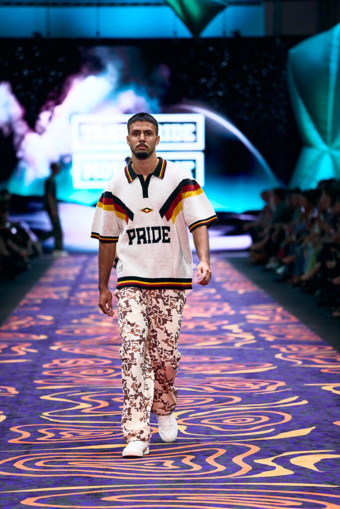 2025 Back In Blak Melbourne fashion Festival runway taken by Melbourne fashion photographer Aidan McCorry chromatic times