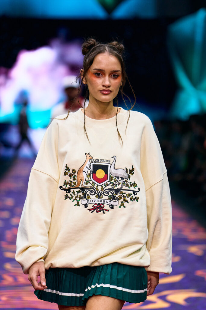 2025 Back In Blak Melbourne fashion Festival runway taken by Melbourne fashion photographer Aidan McCorry chromatic times