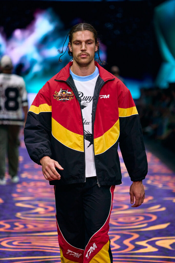 2025 Back In Blak Melbourne fashion Festival runway taken by Melbourne fashion photographer Aidan McCorry chromatic times