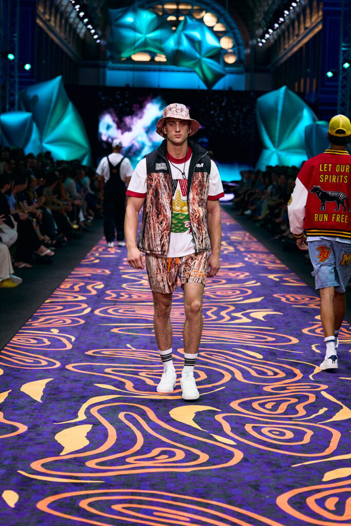 2025 Back In Blak Melbourne fashion Festival runway taken by Melbourne fashion photographer Aidan McCorry chromatic times