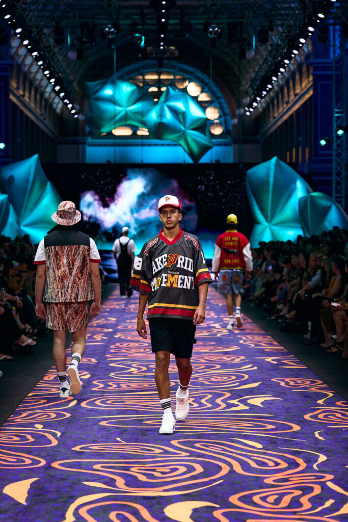 2025 Back In Blak Melbourne fashion Festival runway taken by Melbourne fashion photographer Aidan McCorry chromatic times