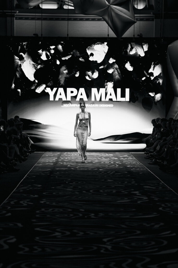 2025 Back In Blak Melbourne fashion Festival runway taken by Melbourne fashion photographer Aidan McCorry chromatic times