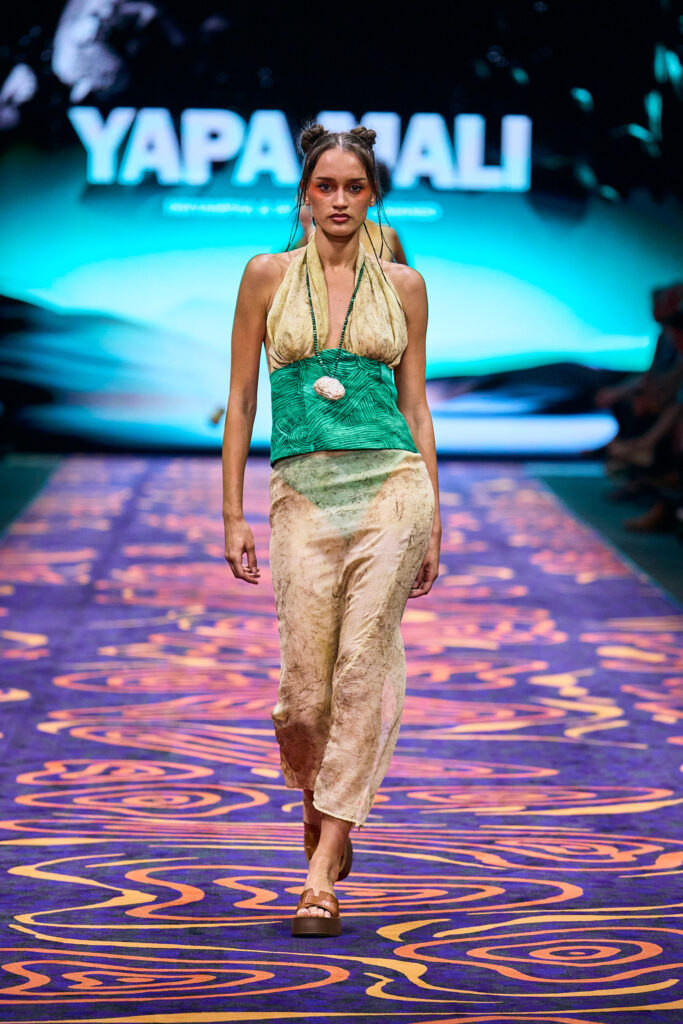 2025 Back In Blak Melbourne fashion Festival runway taken by Melbourne fashion photographer Aidan McCorry chromatic times