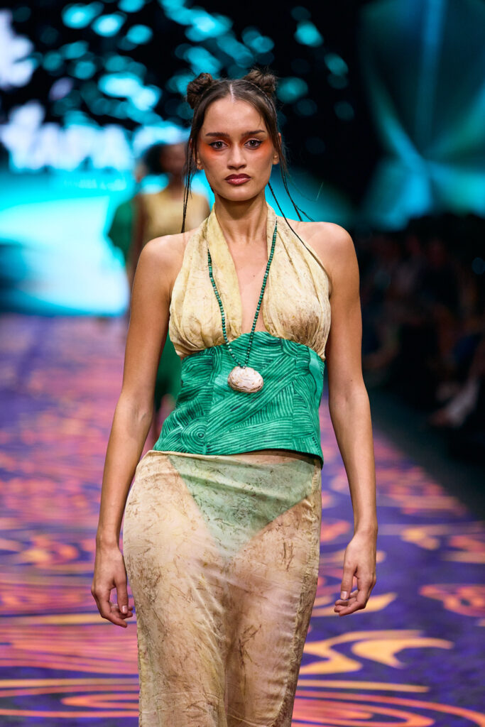 2025 Back In Blak Melbourne fashion Festival runway taken by Melbourne fashion photographer Aidan McCorry chromatic times