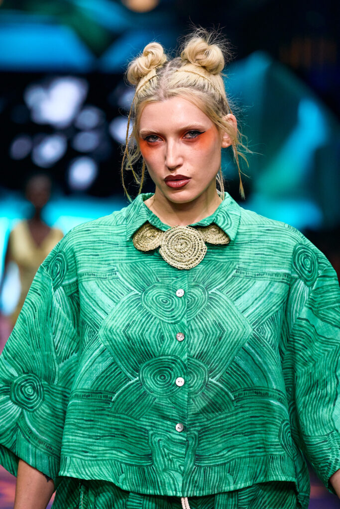 2025 Back In Blak Melbourne fashion Festival runway taken by Melbourne fashion photographer Aidan McCorry chromatic times