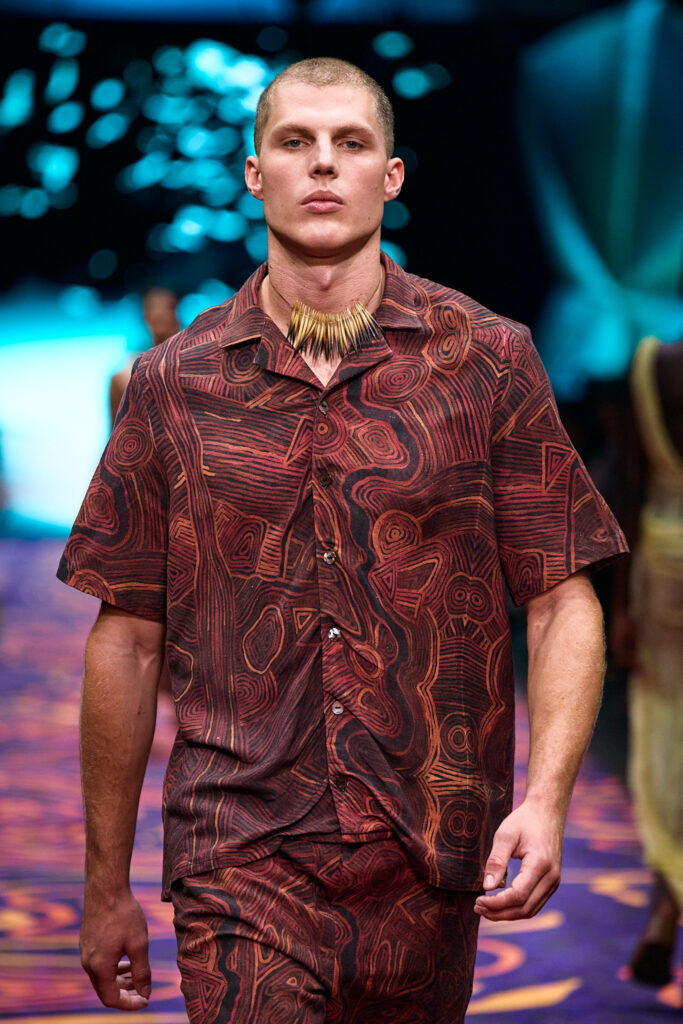 2025 Back In Blak Melbourne fashion Festival runway taken by Melbourne fashion photographer Aidan McCorry chromatic times