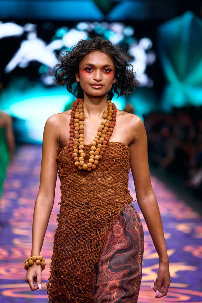 2025 Back In Blak Melbourne fashion Festival runway taken by Melbourne fashion photographer Aidan McCorry chromatic times