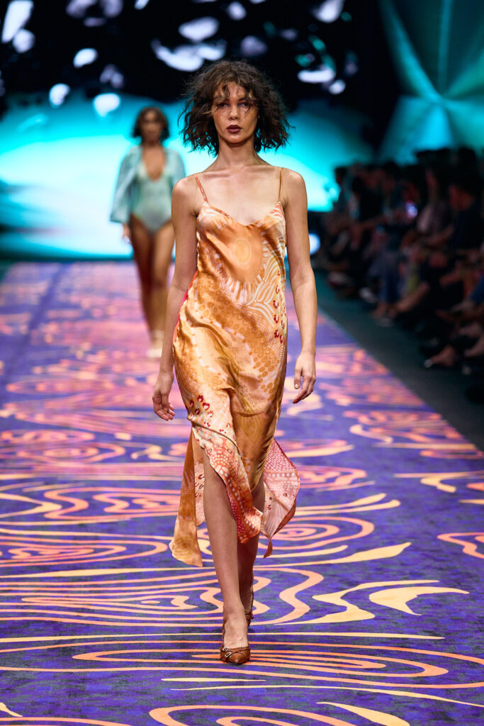 2025 Back In Blak Melbourne fashion Festival runway taken by Melbourne fashion photographer Aidan McCorry chromatic times