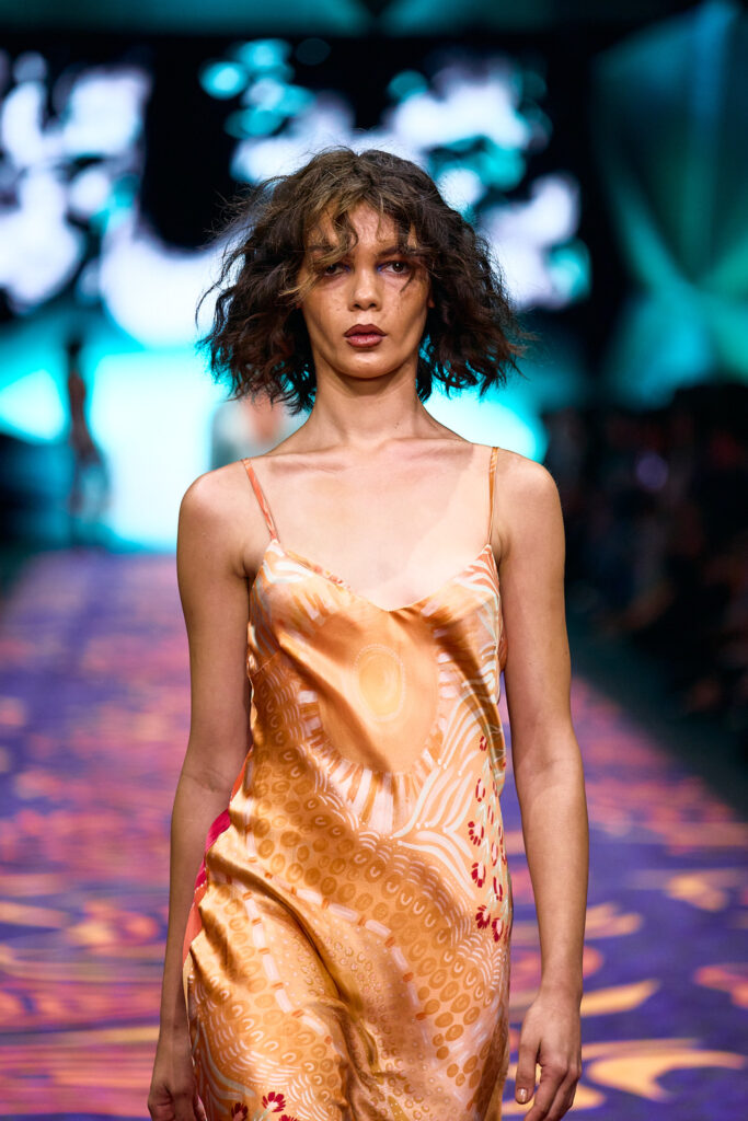 2025 Back In Blak Melbourne fashion Festival runway taken by Melbourne fashion photographer Aidan McCorry chromatic times