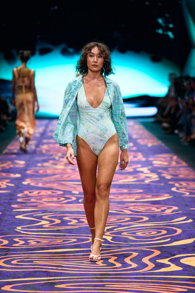 2025 Back In Blak Melbourne fashion Festival runway taken by Melbourne fashion photographer Aidan McCorry chromatic times