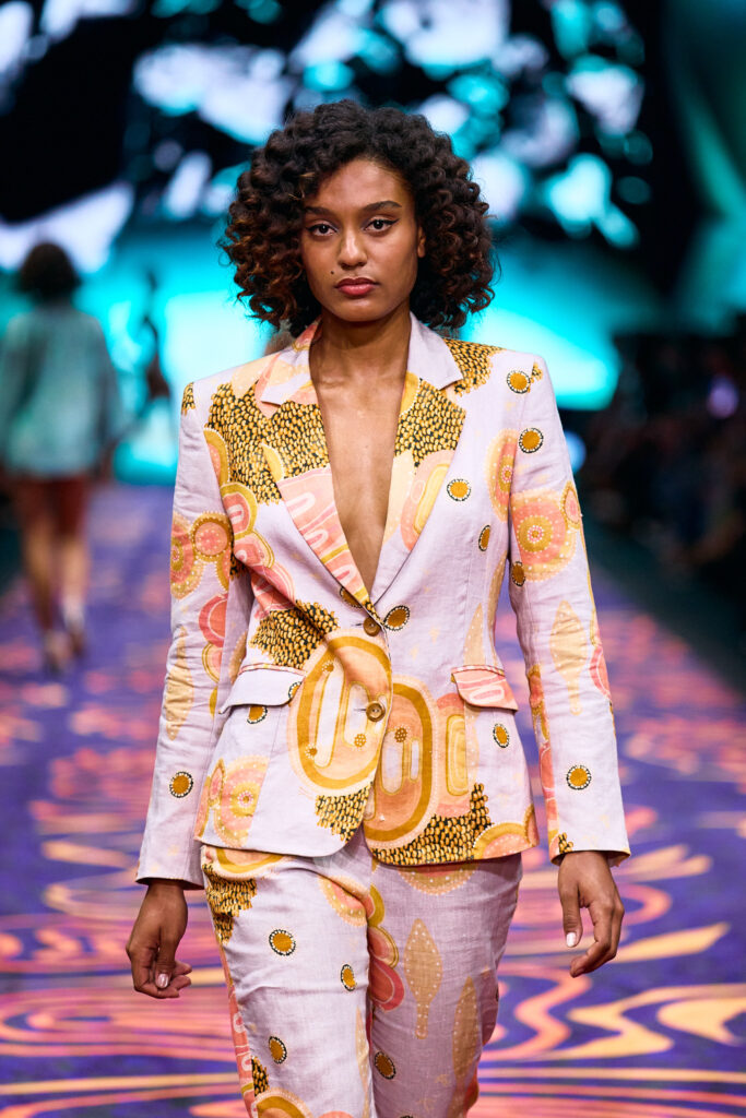 2025 Back In Blak Melbourne fashion Festival runway taken by Melbourne fashion photographer Aidan McCorry chromatic times