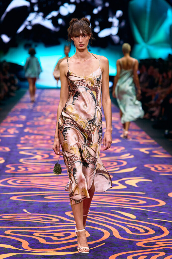 2025 Back In Blak Melbourne fashion Festival runway taken by Melbourne fashion photographer Aidan McCorry chromatic times