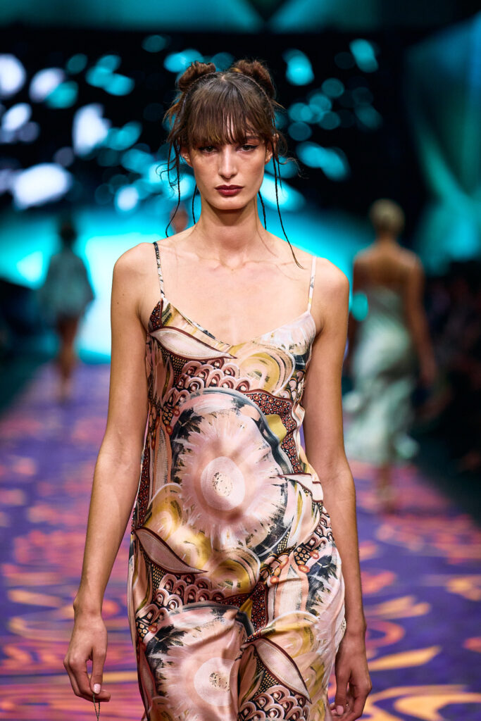 2025 Back In Blak Melbourne fashion Festival runway taken by Melbourne fashion photographer Aidan McCorry chromatic times