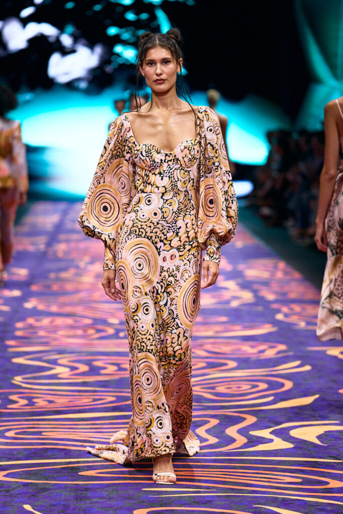 2025 Back In Blak Melbourne fashion Festival runway taken by Melbourne fashion photographer Aidan McCorry chromatic times