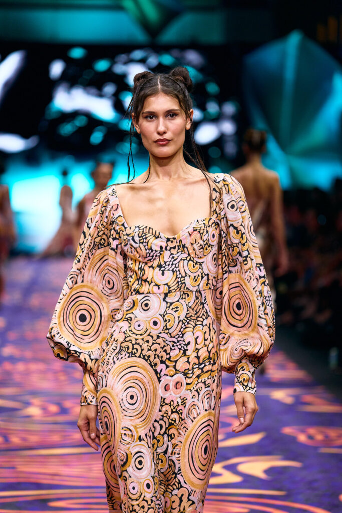 2025 Back In Blak Melbourne fashion Festival runway taken by Melbourne fashion photographer Aidan McCorry chromatic times