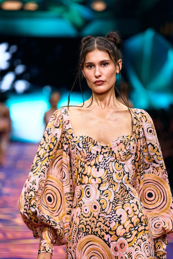 2025 Back In Blak Melbourne fashion Festival runway taken by Melbourne fashion photographer Aidan McCorry chromatic times