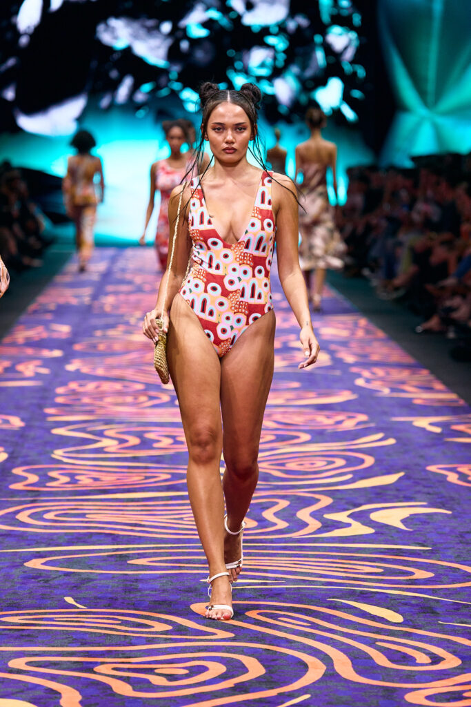 2025 Back In Blak Melbourne fashion Festival runway taken by Melbourne fashion photographer Aidan McCorry chromatic times