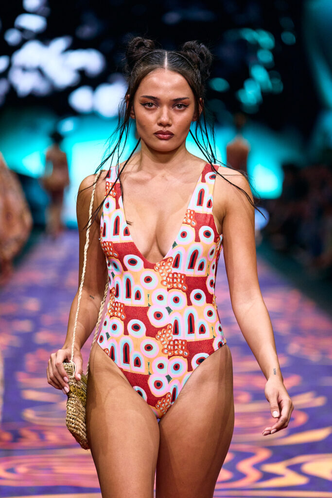 2025 Back In Blak Melbourne fashion Festival runway taken by Melbourne fashion photographer Aidan McCorry chromatic times