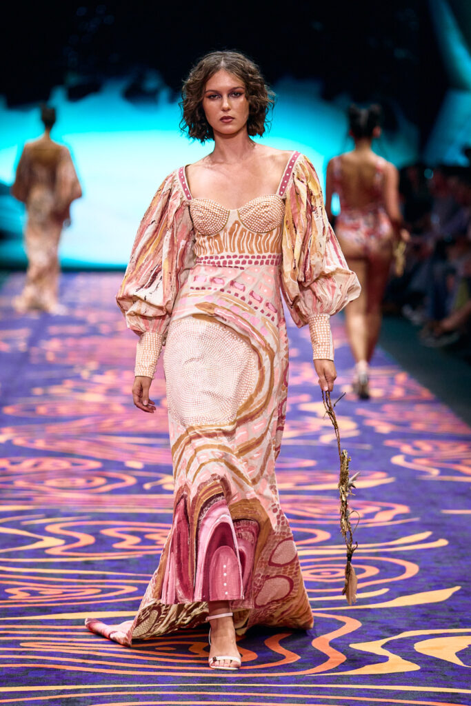 2025 Back In Blak Melbourne fashion Festival runway taken by Melbourne fashion photographer Aidan McCorry chromatic times